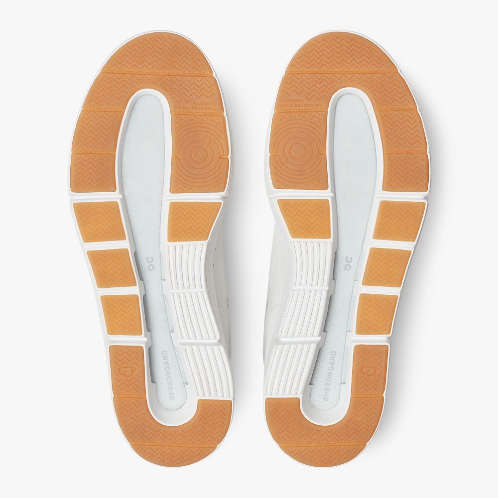 White Women's On Running Roger Sneakers | ERN7390BG
