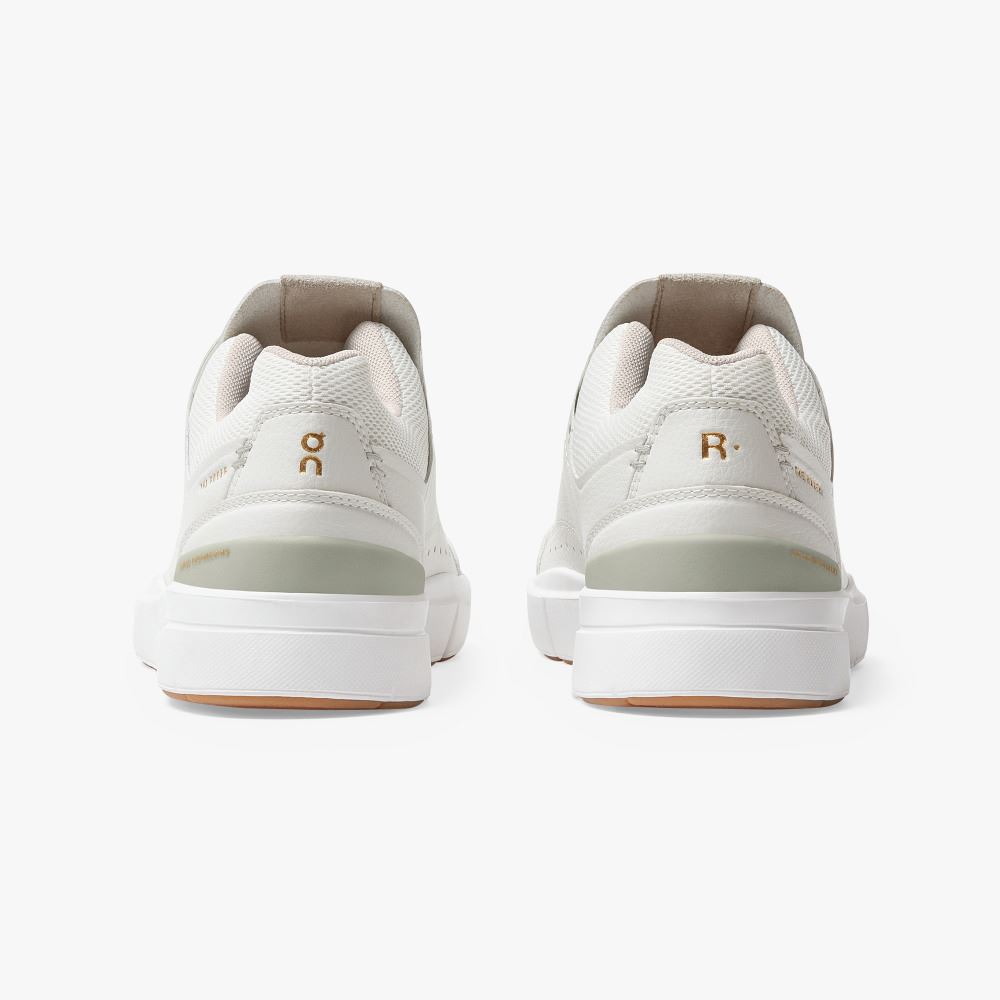 White Women's On Running Roger Sneakers | ERN7390BG