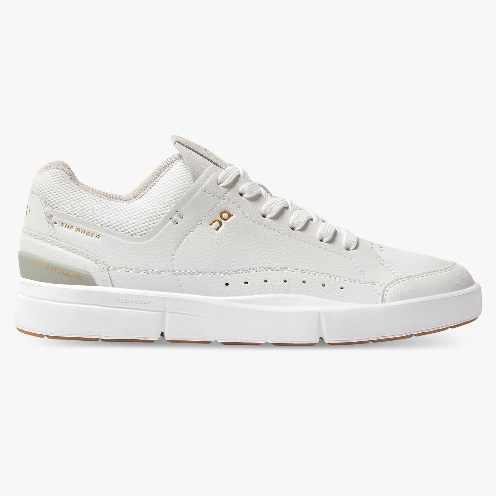 White Women\'s On Running Roger Sneakers | ERN7390BG