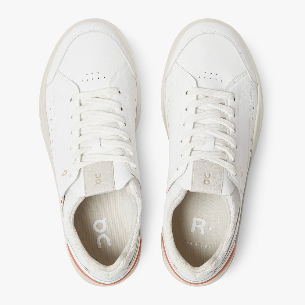 White Women's On Running Roger Sneakers | NCB4721NB