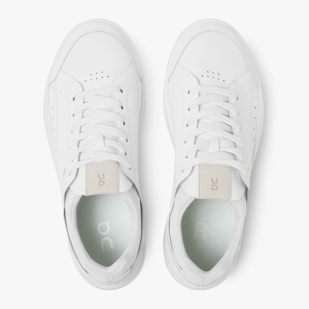 White Women's On Running Roger Sneakers | OHA577RP