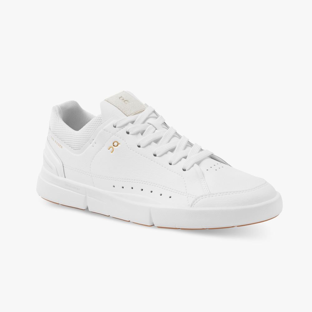 White Women's On Running Roger Sneakers | OHA577RP