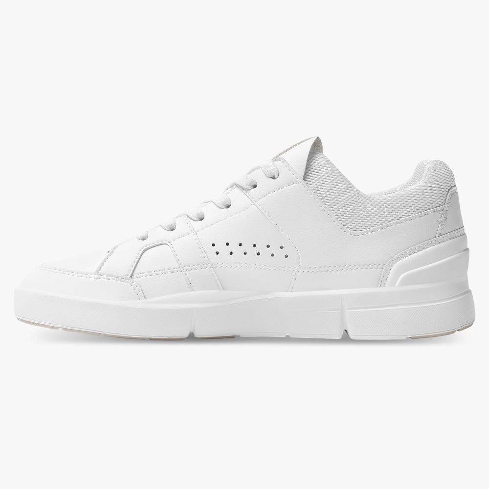 White Women's On Running Roger Sneakers | RQN7742KN