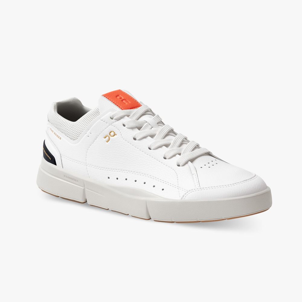 White Women's On Running Roger Sneakers | UXP77100OX