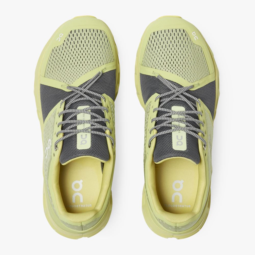 Yellow Men's On Running Cloudstratus Road Running Shoes | NSZ2245IR