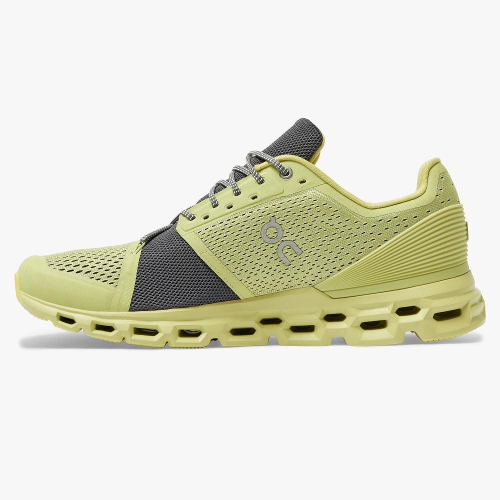 Yellow Men's On Running Cloudstratus Road Running Shoes | NSZ2245IR