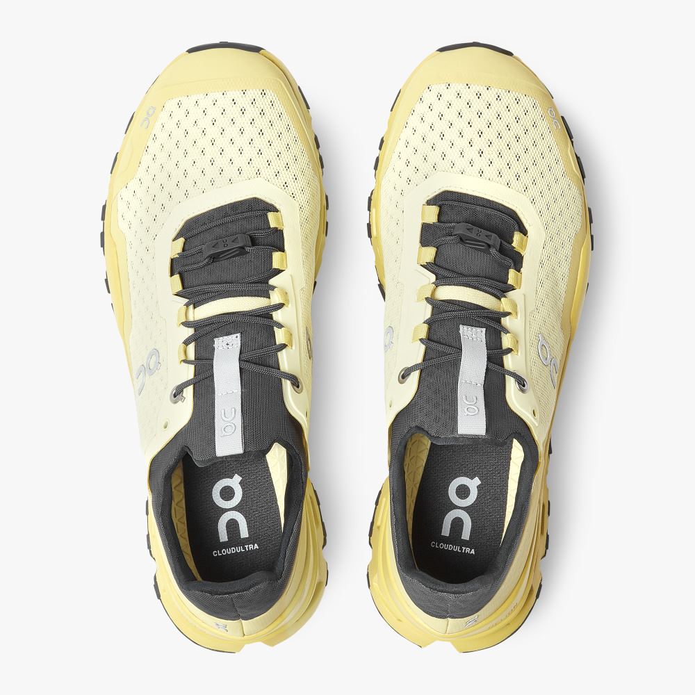 Yellow Men's On Running Cloudultra Trail Running Shoes | TJS4230BE