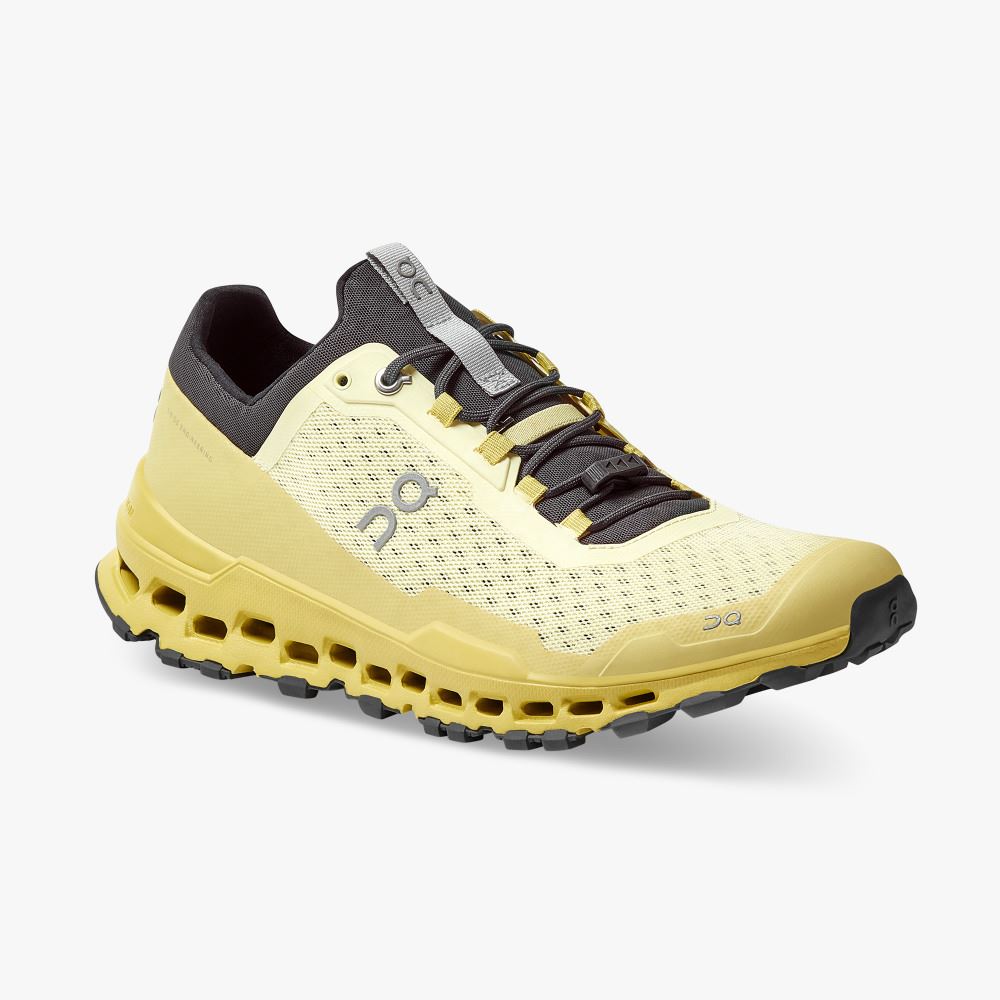 Yellow Men's On Running Cloudultra Trail Running Shoes | TJS4230BE