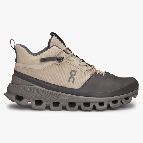 Apricot Black Women's On Running Cloud Hi Sneakers | PBX9422JO