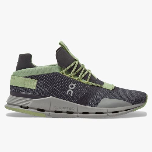 Black Green Men's On Running Cloudnova Sneakers | JAN835PC