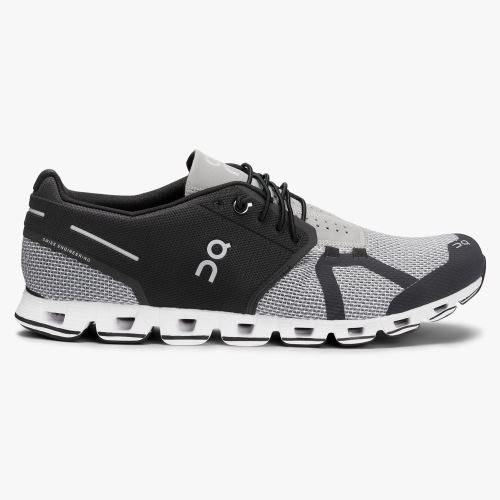 Black Grey Men's On Running Cloud Sneakers | ALO6876II