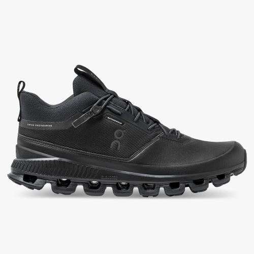 Black Men's On Running Cloud Hi Sneakers | YSS2786BD