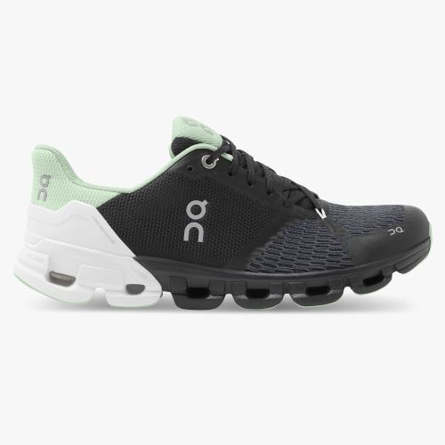 Black White Green Women's On Running Cloudflyer Road Running Shoes | WUS4010BF