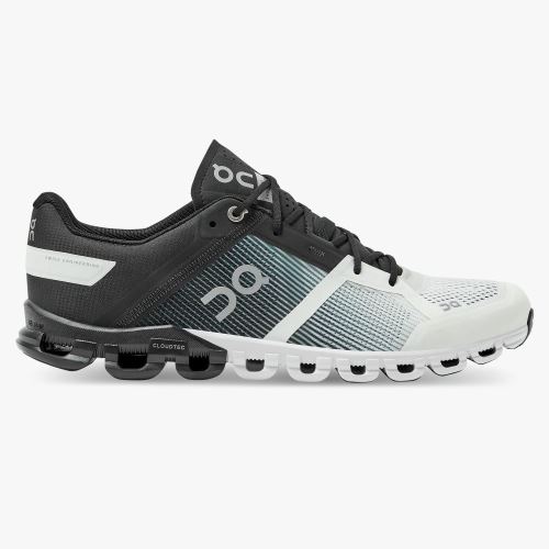 Black White Men's On Running Cloudflow Road Running Shoes | TBT6533HU