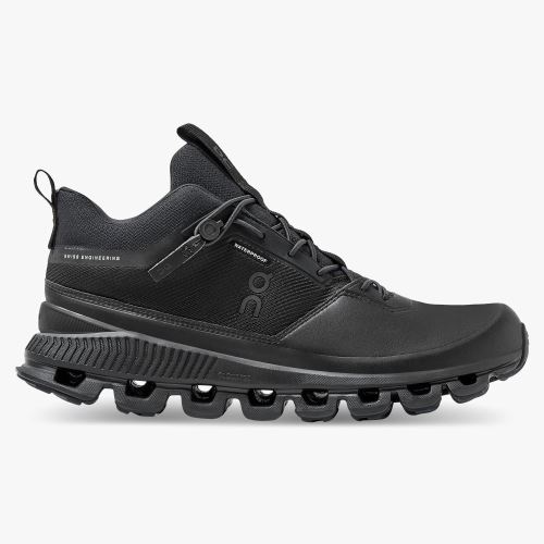 Black Women's On Running Cloud Hi Sneakers | VUU2832EO