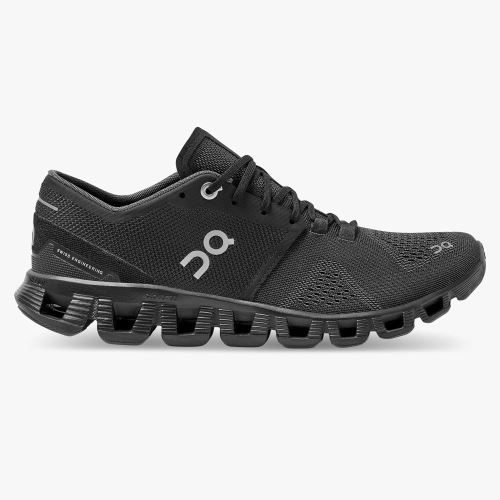 Black Women's On Running Cloud X Road Running Shoes | IMX4914QJ