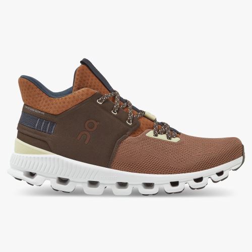 Brown Men's On Running Cloud Hi Sneakers | GNS9375CD