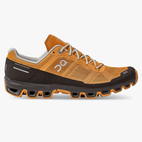 Brown Men's On Running Cloudventure Trail Running Shoes | TDK268JK