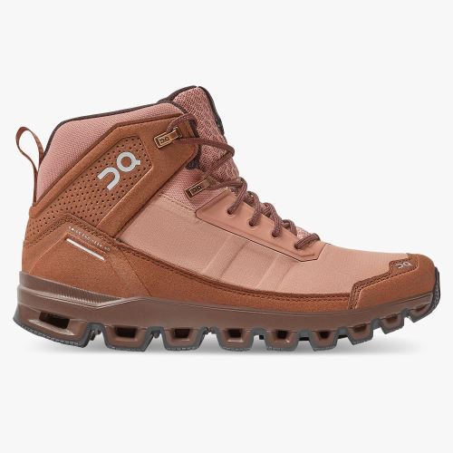 Brown Women's On Running Cloudridge Hiking Shoes | YWR5236HT
