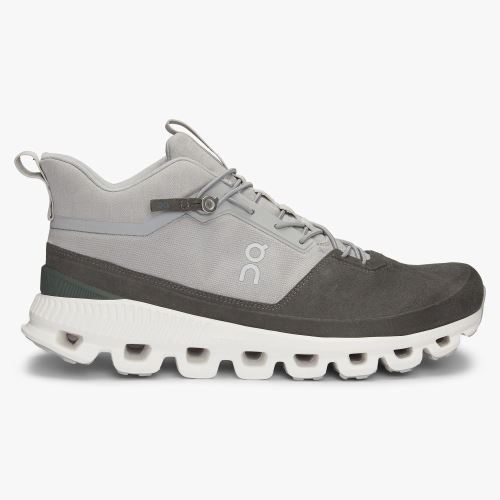 Grey Men's On Running Cloud Hi Sneakers | BGV353UN