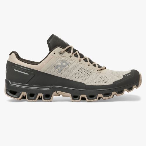 Khaki Black Men's On Running Cloudventure Trail Running Shoes | YKS9318FT