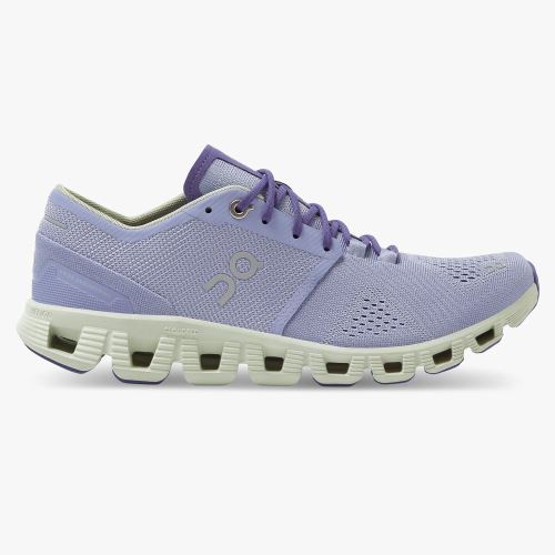 Lavender Women's On Running Cloud X Road Running Shoes | SBC775TA