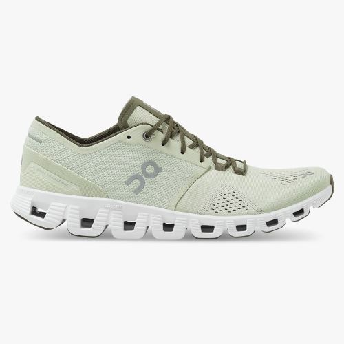 Light Green Men's On Running Cloud X Road Running Shoes | VQB9695DH