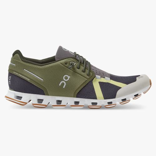 Olive Navy Women's On Running Cloud Sneakers | JLG8466TE