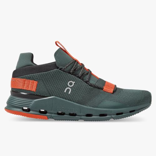 Olive Women's On Running Cloudnova Sneakers | GDW612YQ