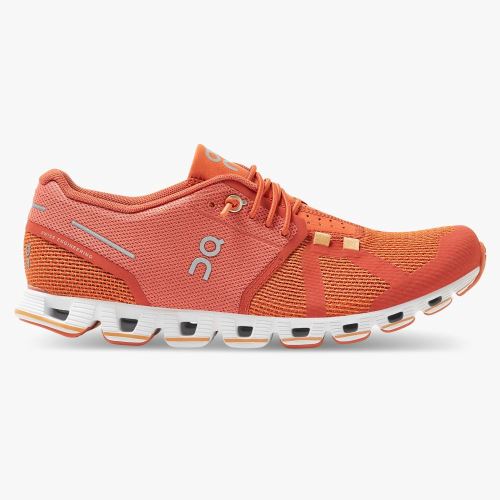 Orange Red Women's On Running Cloud Sneakers | MBB7655LP