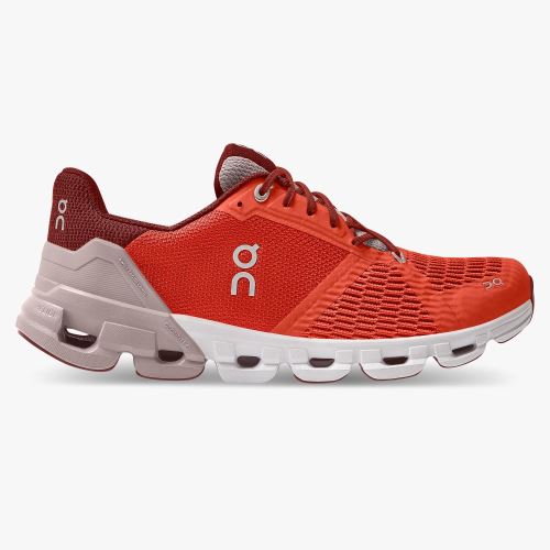 Orange Red Women's On Running Cloudflyer Road Running Shoes | LSE7790VU