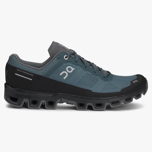 Turquoise Men's On Running Cloudventure Trail Running Shoes | UHJ978YD