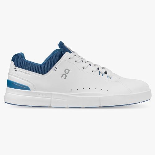 White Blue Men's On Running Roger Advantage Sneakers | AXQ8273HL