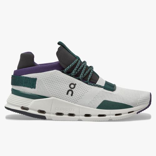 White Green Women's On Running Cloudnova Sneakers | KGI60100RV
