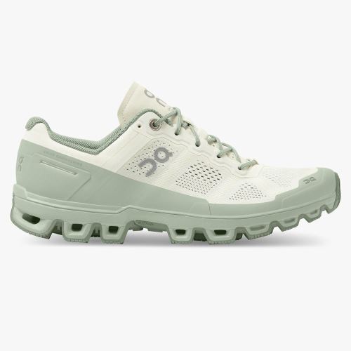 White Green Women's On Running Cloudventure Trail Running Shoes | EID519MJ