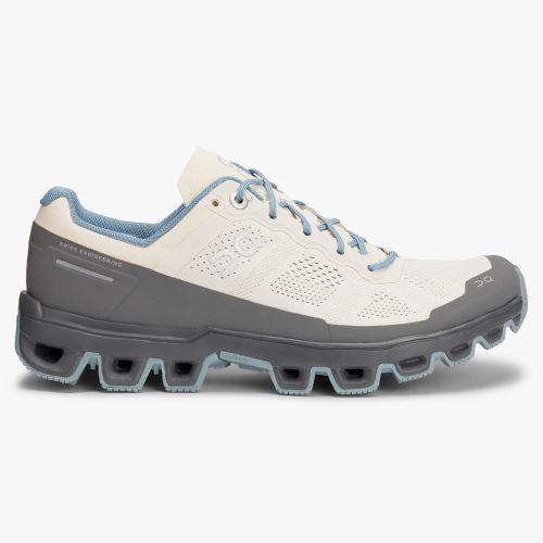 White Grey Women's On Running Cloudventure Trail Running Shoes | CLR1067BW