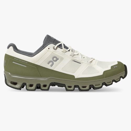 White Olive Men's On Running Cloudventure Trail Running Shoes | YIT4123AA