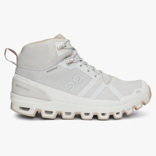 White Women's On Running Cloudrock Hiking Shoes | HUW306RH