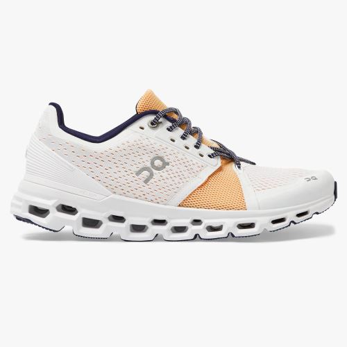 White Women's On Running Cloudstratus Road Running Shoes | UOT4269OM